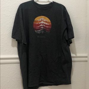 Columbia mountain scene tee